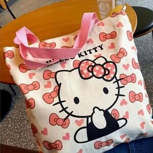 New HELLO KITTY CANVASE TOTE BAG